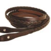 Tory Leather Dark Oil Braided Split Reins
