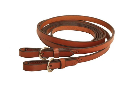 Tory 1-Ply Split Reins With Buckles - 5/8" X 7 Ft - Image 4