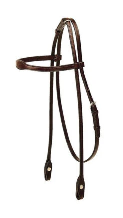 Tory Leather Flared Brow Headstall - Arabian