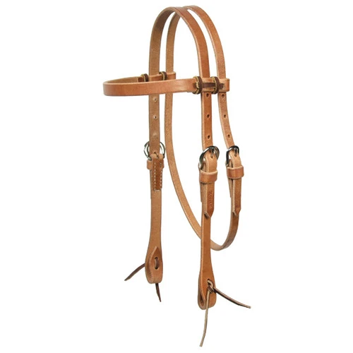 Schutz Brothers Brow Headstall W/ Ties - Pony Size