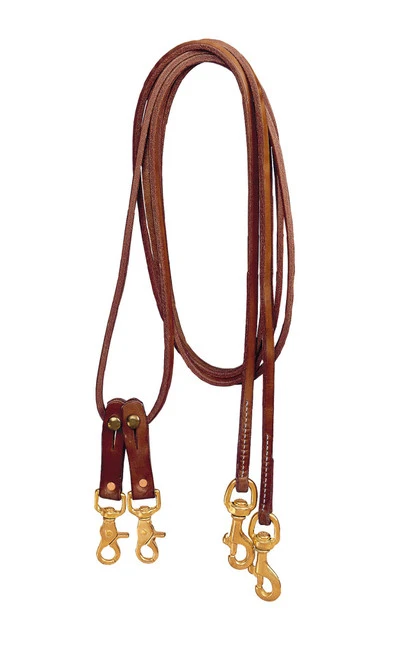 Tory Leather Pulley Draw Reins - Image 3
