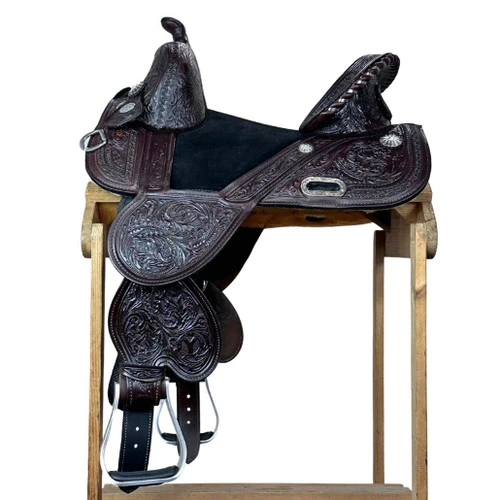 Circle Y Fischer Daisy Treeless Barrel Saddle 1308 - Image 3
