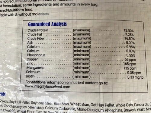 Integrity Low Starch Adult/Senior - No Molasses - Image 3