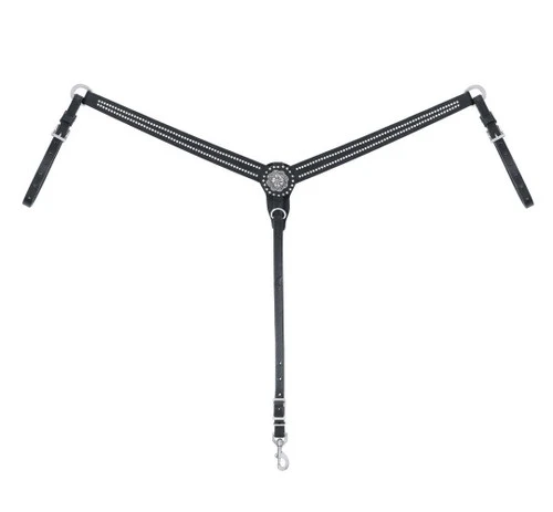 Weaver Leather Weaver Back In Black Breast Collar