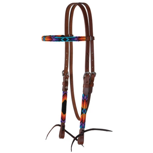 Circle Y Vibrant Infinity Beaded Brow Headstall - Image 2