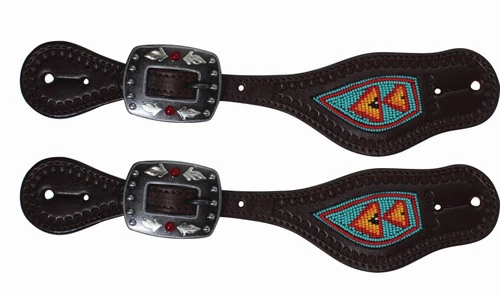 Professional's Choice Beaded Spur Straps