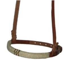 Buckaroo Leather Cavesson With Rawhide