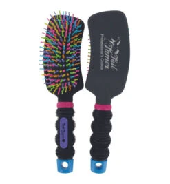 Professional's Choice Tail Tamer Curved Handle Rainbow Brush