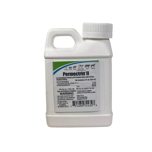 Boehringer Ingelheim Permectrin II Concentrated Fly Spray For Horses, Dogs, Livestock 8 Oz