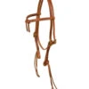Berlin Leather Rattlesnake Knot Brow Headstall