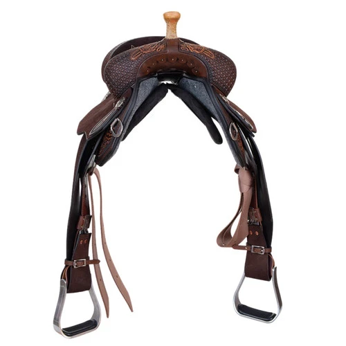 Circle Y Sarah Rose Vintage Rose Barrel Saddle - Image 2