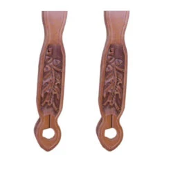 Buckaroo Leather Slobber Straps With Tooling