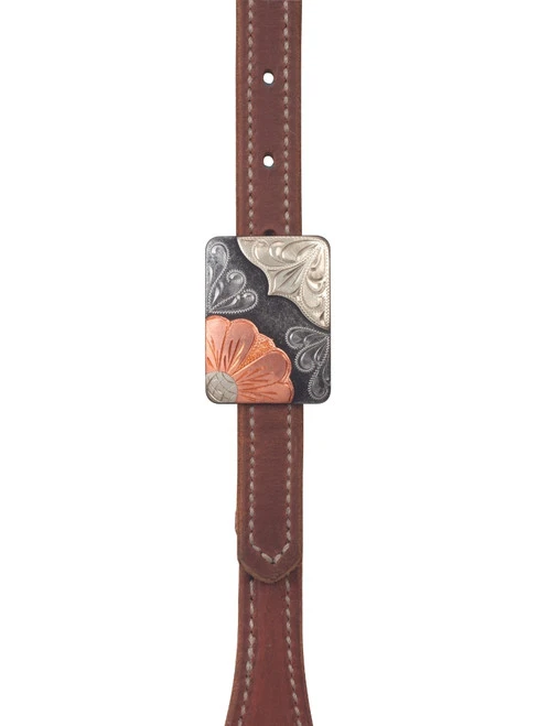 Weaver Leather Weaver Square Flower Slim Brow Headstall - Image 2