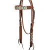 Turquoise Cross Aztec Brow Headstall