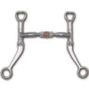 Myler Comfort Snaffle W/ Roller Flat Shank Bit