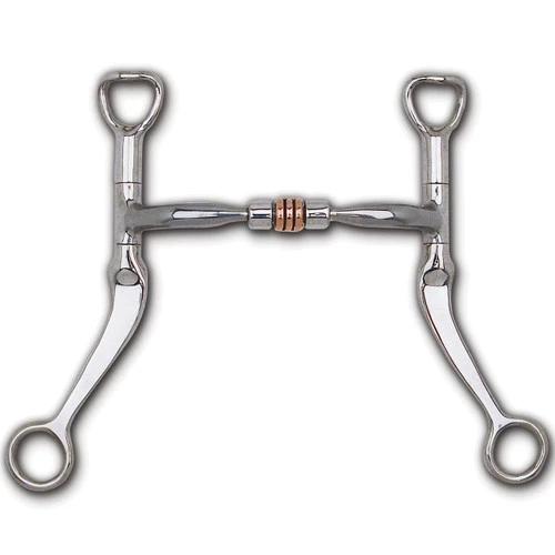 Myler Comfort Snaffle W/ Roller Flat Shank Bit