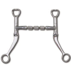 Myler Triple Barrel Mullen Mouth Flat Shank Bit