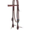 Weaver Leather Weaver Turquoise Flower Slim Brow Headstall